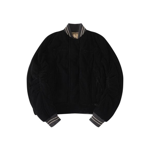 Haider Ackermann Black Gold Velvet Jacket - Picture 1 of 9